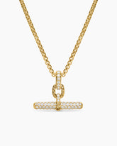 DY Madison® Toggle Pendant in 18K Yellow Gold with Diamonds, 20.2mm
